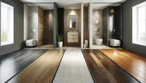 waterproof flooring options for bathrooms: different types of waterproof flooring options in bathroom