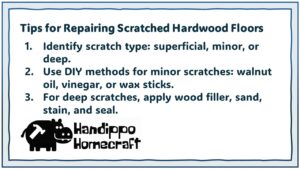 Tips for How to Repair Scratched Hardwood Floors